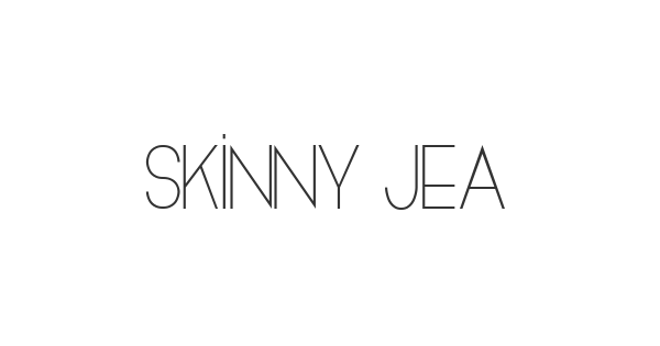 Skinny Jeans font thumb